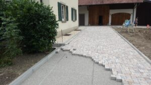 Verbundstein-Projekt Privatgrundstück – Pflasterarbeiten NISTA